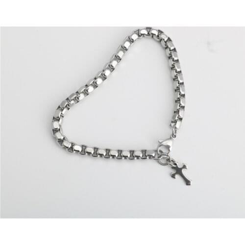 Fashionable Angle Bracelet Chain Titanium Steel Stainless Steel Wild Punk Bracelet hot sale