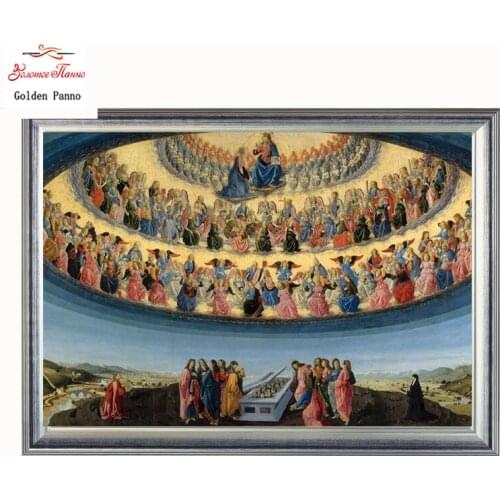 Golden Panno Needlework DIY DMC Cross stitch Sets For Embroidery kits Precise unprinted religion Patterns Counted Cross-stitch07