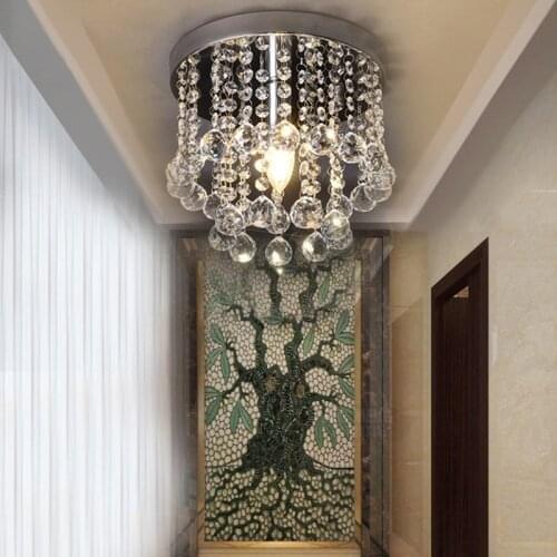 Modern crystal royal Ceiling Light Plafonnier E14 LED vintage art deco ceiling Lamp for Living room restaurant hallway balcony