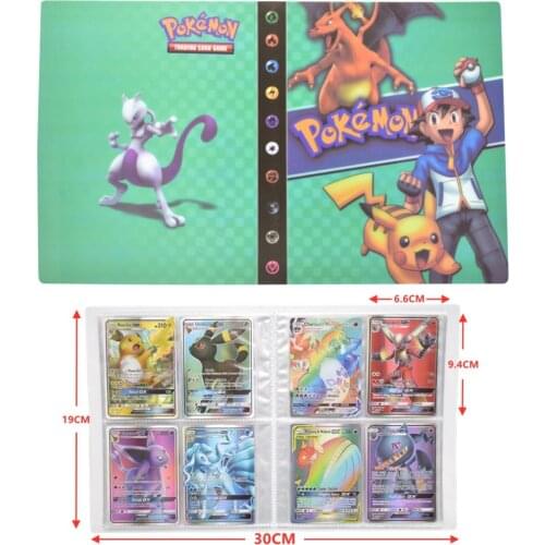 New 27 Style Pokemon Game Battle Collection Card Collection Album Card Album GX Vmax Childrens Toy Model Birthday Gift Vol.1