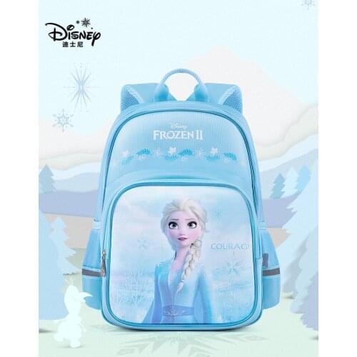 Authentic Disney Schoolbag Elementary School Girl Lightweight Frozen Elementary School Children 6-12 Years Old Backpack School