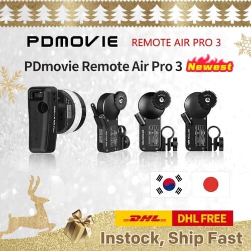 PDMOVIE REMOTE AIR PRO 3 Wireless follow focus Lens Control System for DSLR Camera RED BMPCC 4K Stabilizer vs TILTA Nucleus-M