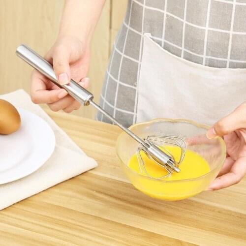 Stirrer Manually Semi-automatic Stainless Steel Manual Mixer Egg Beater for Kitchen