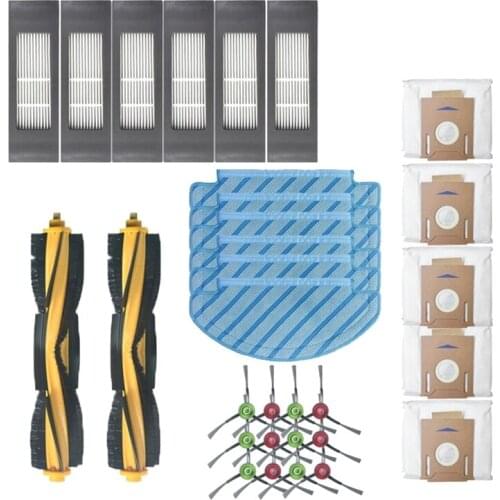 Roller Brush Filters Dust Bags Replacement Part Kit for Ecovacs Deebot OZMO T8 T8 AIVI Robot Vacuum Cleaner Accessories