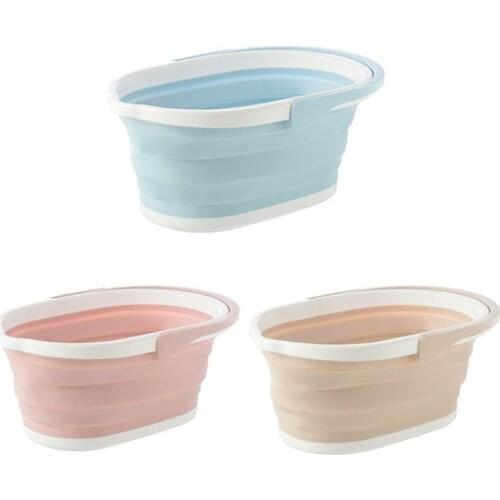 Foldable Mop Drain Bucket Portable Solid Basin Tourism Outdoor Clean Bucket Fish 37MF