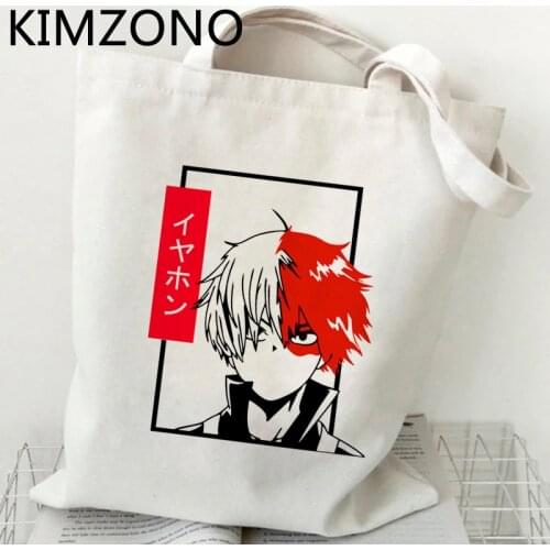 My Hero Academia Todoroki Dabi Bakugou Boku No Hero Academia shopping bag jute bag bag net bolsas reutilizables sacola cabas