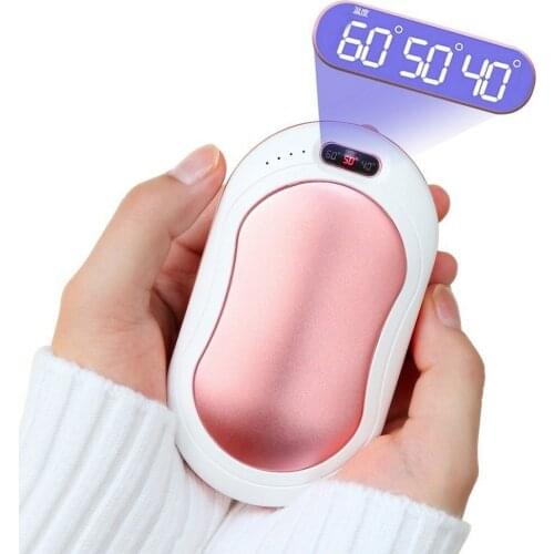Youpin Hand Warmer 10000 MAh USB Power Bank Electric Portable Pocket Hand Warmer Digital Display Multi-Function Pocket Cloth Bag
