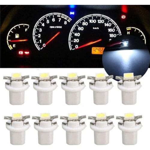 1Pc T5 B8.5D 5050 1SMD Led Lamp Car Gauge Speedo Dash Bulb Dashboard instrument Light Wedge Interior Lamp White Source