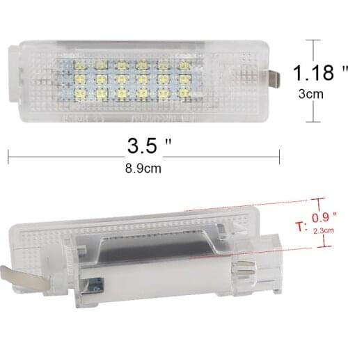 2pcs Car Trunk Luggage Compartment Lights 12V 6000K White For VW Golf Jetta Passat CC B6 B7 Polo 5D Sharan Caddy Interior Lamp