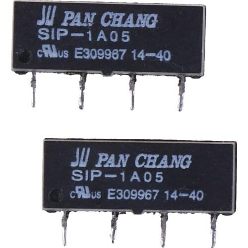 5Pcs/lot 5V Relay SIP-1A05 Reed Switch Relay For PAN CHANG Relay 4PIN Drop Ship/ 1pc D25XB80 25A 800V Cooker Rectifier Bridge