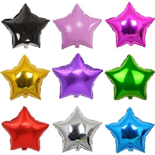 5pcs 18inch Star Foil Balloon Birthday Party Decor Wedding Decoration Gold Star Balloon Baby Shower Party Supplies