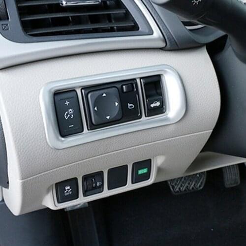 ABS Matte for Nissan Sentra 2016 2017 2018 Car left middle control box decoration Cover trim Car styling Accessories 1pcs