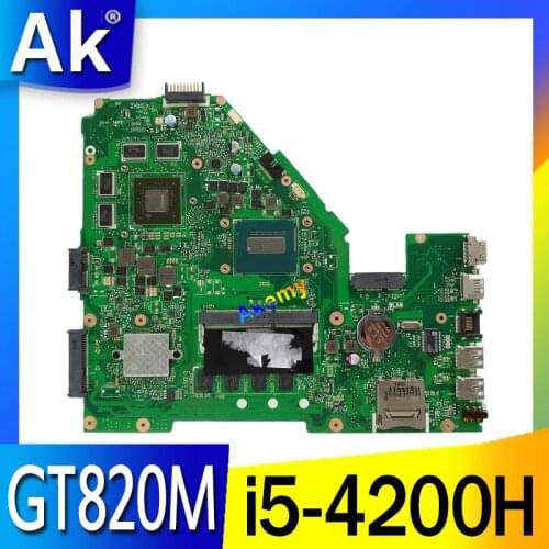 AK X550JD X550J Laptop motherboard For Asus X550JD FX50J ZX50J A550J X550J X550JX Test original mainboard I5-4200 4GB RAM GT820M