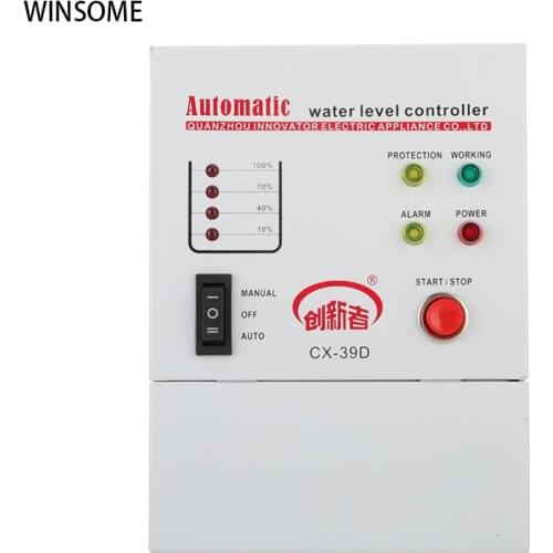 Automatic Water Level Controller Water Tank Water Tower Pumping Water Pump Intelligent Alarm Protection Sensor Switch 220V