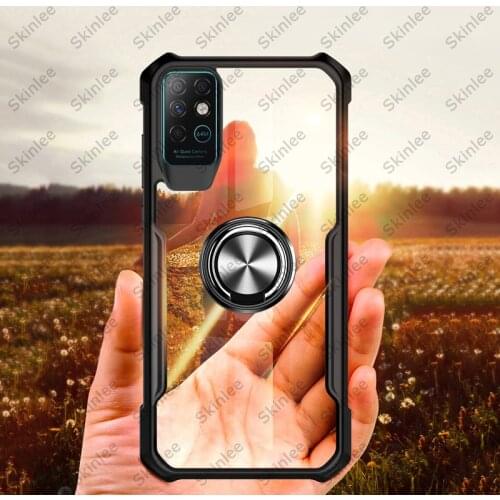 Skinlee For INFINIX NOTE8 Case Official Original Shockproof Clear With Ring Soft Frame Cover For Infinix Note 8 Case