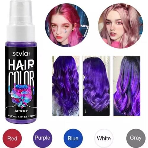 Christimas 5 Color Hair Spray Quick Spray Party Instant Hair Color Diverse Style Disposable Spray Hair Styling Art
