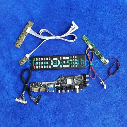 Digital signal Fit MV215FHM/MV230FHM/MV238FHM/MV270FHM 1920*1080 LCD panel drive board kit USB VGA AV 30 Pin LVDS LDE DVB-T