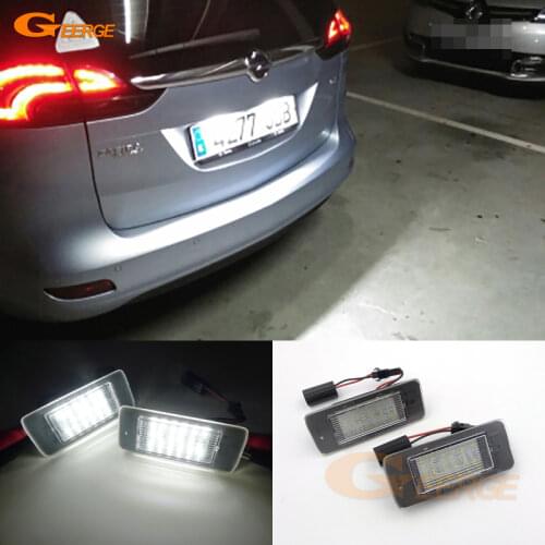 For Opel Zafira Tourer C P12 2011-2016 Pre facelift Ultra bright smd Led License plate lamp light No error car Accessories
