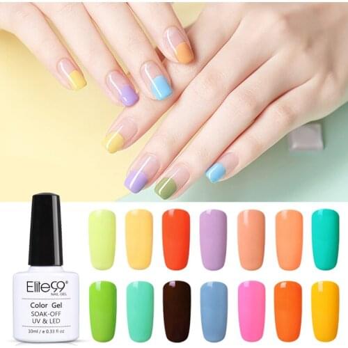 Elite99 10ml Macaron Color Gel Nail Polish Hybrid Nails Gel Polish For Manicure Nail Art Gel Varnish Soak Off Nail Gel Lacquer