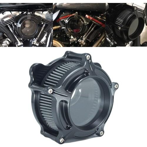 RSD Clarion Air Cleaner Intake Filter Matte Black For Harley Sportster XL Dyna FXDLS Touring Electra Road Glide Softail Fat boy