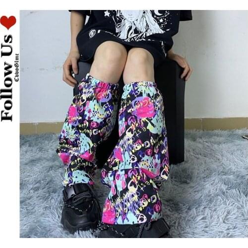Japanese Sports Leg Warmers Cover Basketball Element Printing Stockings Harajuku Street Foot Cover Female Fashion Cute Leg Cover