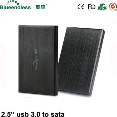 2.5 hard disk hdd enclosure for laptop notebook aluminum hdd box 2.5 sata usb 3.0 hdd ssd hdd case with external hard drive 1TB
