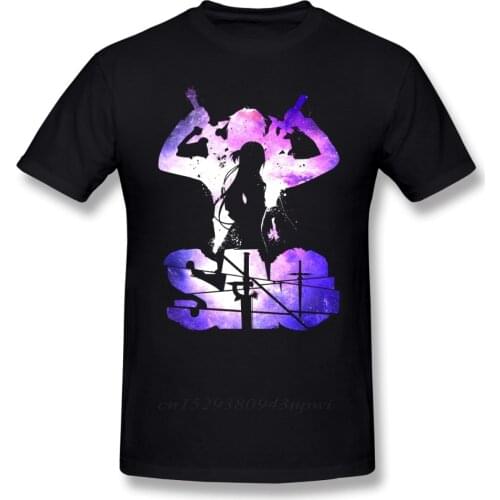 Sword Art Online T Shirt SAO T-Shirt Fun Casual Tee Shirt 100% Cotton Short-Sleeve Printed Male Plus size Tshirt