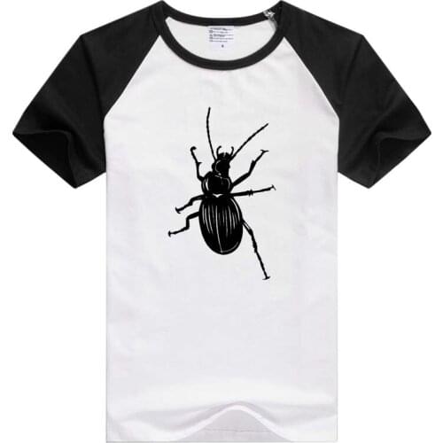 Vivid Beetle Pattern Interesting Insect short sleeve casual Men Women T-shirt Comfortable Tshirt GA471