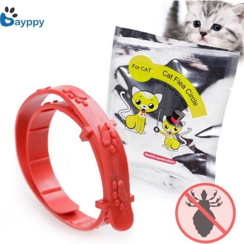 Soft Silicone Pet Cat Flea Collar Adjustable Pets Collars Neck Strap Protect Pet from Fleas Mosquito Insect Pet Supplies Summer