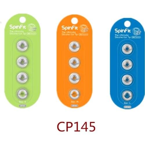 DUNU SpinFit CP145 In-Ear Earphone Patented 360 Degree Free Rotation Ear Tips Silicone Eartip 4.5 mm Nozzle Dia CP100M CP800M
