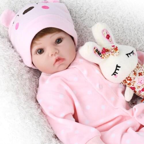 NPKDOLL 55cm Fashion Silicone Reborn Baby Dolls 22 Inch Girl Bebe Princess Menina bebe reborn Toys Kids Birthday Surprise Gifts