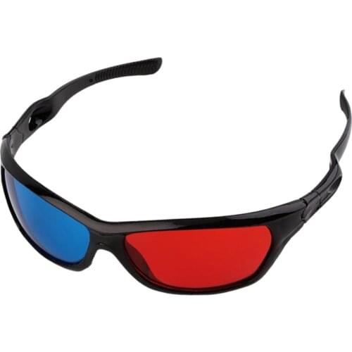 Upgrade Black Frame Red Blue 3D Glasses For Dimensional Anaglyph Movie