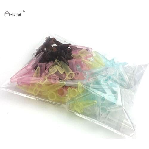 100PCS 1.5ml Centrifuge Tube With Lid Mixed Color Plastic Pipe Sampling Jack Sharp Bottom Containers Laboratory Supplies