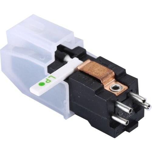 Turntable Phonograph Dual Stereo Cartridge with Red Sapphire Dual Side Stylus Needle for LP/78 Vinyl Record Player