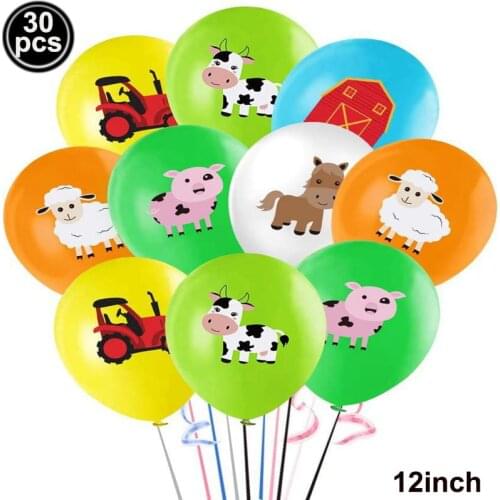 Farm Animal Party Decoration Farm Birthday Party Balloon Cow Sheep Latex Ballon Farm Theme Baby Shower Supplies Favor Gifts