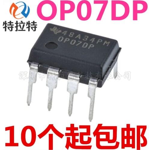 10pcs/lot Op07 Op07dp Dip-8 Operational Amplifier Universal Amplifier Brand New & Original