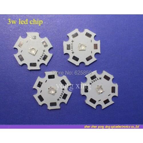 10pcs/lot UV LED 3W High power led chip 395-400nm on 20mm Star