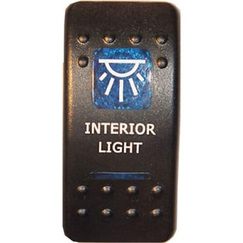 12-24V Car INTERIOR LIGHT 12V 20A Toggle Rocker Switch Blue LED Light 5Pin ON OFF