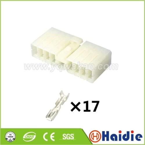 2sets auto 17pin plastic housing plug 17p wire electric cable connector 7119-3170
