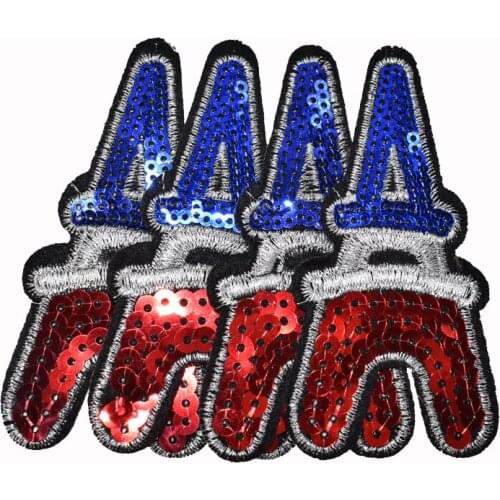 2Pcs Sequines Tower Iron On Patches For Clothing Embroidery Patch Badge Stickers DIY Accessories