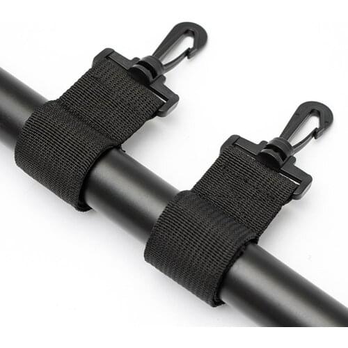 2pcs/pack Kayak Clip Black Paddle Buckle Mounting Webbing Parts Holder Fixed Belt Universal No Drilling Boat Accessories
