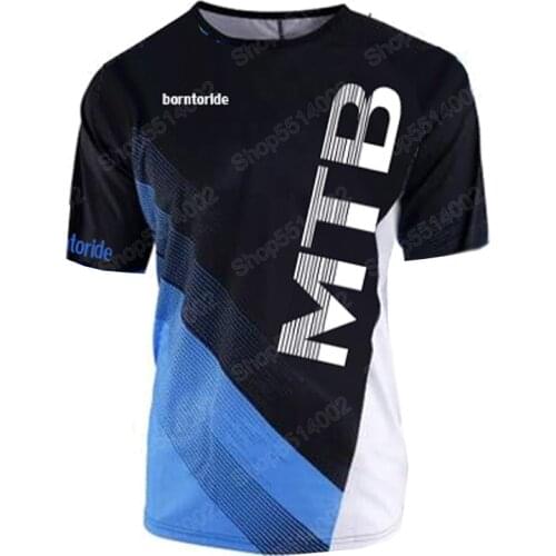 2019 New Quick Dry Short Sleeve Downhill Jersey Motocross Cycling Jerseys Moto GP Mountain Bike T-Shirt BMX DH Cycling Clothes