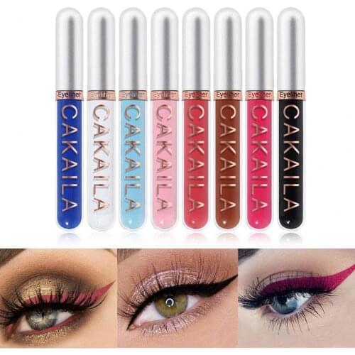 2.5ML 8Pcs CAKAILA Liquid Eyeliner Eye Make Up Super Waterproof Long Lasting Eye Liner Easy to Wear Eyes Makeup Cosmetics Tools