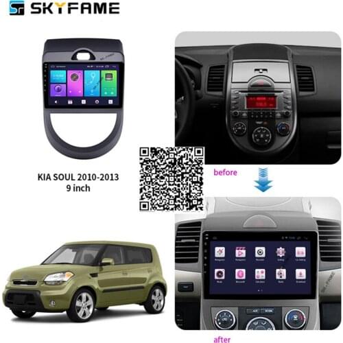 SKYFAME Car Accessories Radio Stereo For Kia Soul 2008-2010/2011/2012/2013 Android Multimedia System DSP GPS Navigation Player