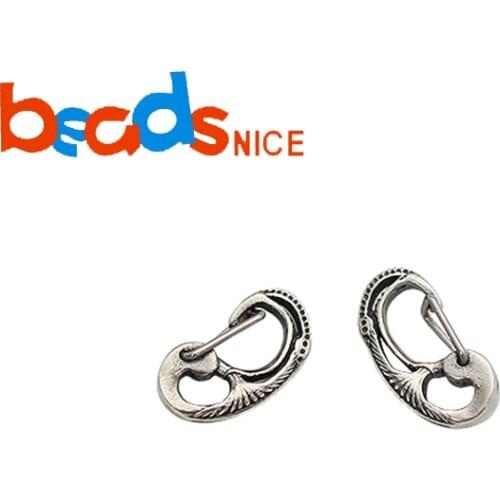 Beadsnice ID39171smt2 Sterling Silver Hook Clasp Findings Necklace Clasp Jewelry Supply