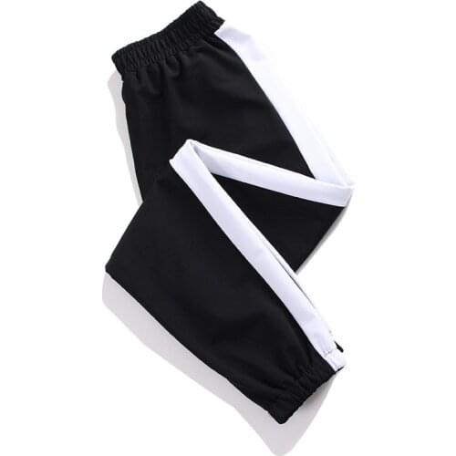 Casual 5XL Large Size Female Trouser White Bar Sweatpants Autumn Loose Elastic Waist Harem Pants Women P1010