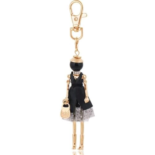 Key Chain For Women Dress Bag Pendant Girl Fashion Jewelry Cute Lady Gift Car Key Chain Lovely Charm Bohemian Accessory