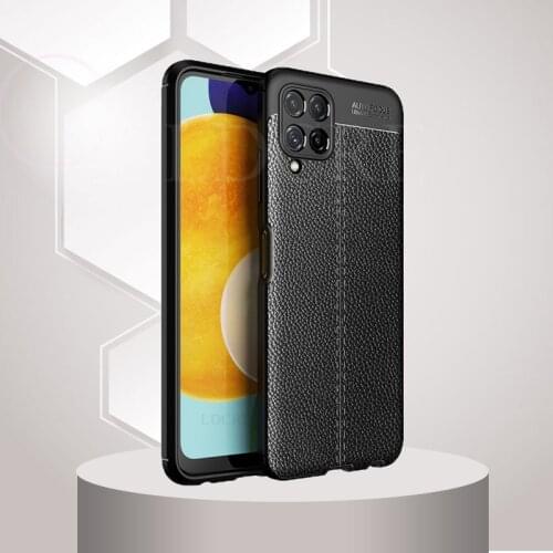 For Samsung Galaxy M32 Case Silicone Leather Texture Bumper TPU Case For Samsung Galaxy M32 Cover for Samsung Galaxy M32 India