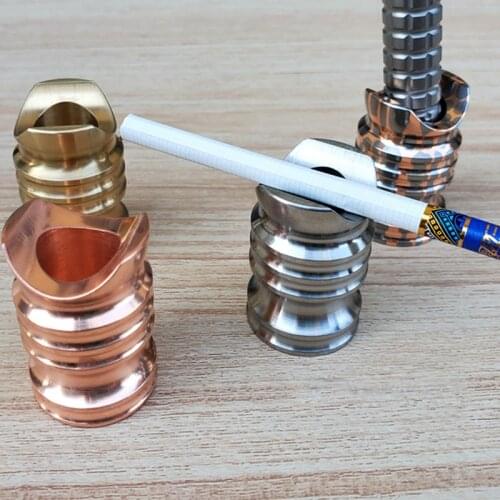 Brass Cigar Holder Titanium Alloy Pen Holder Multifunctional Tool Outdoor EDC Candlestick Ornaments