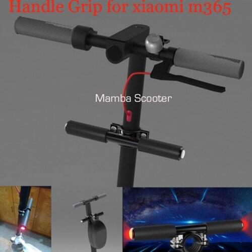 Kids Scooter Grips Child Electric Skateboard Handle Grip Bag Bar Holder Knob with Warning Light for Xiaomi Mijia M365 Scooter